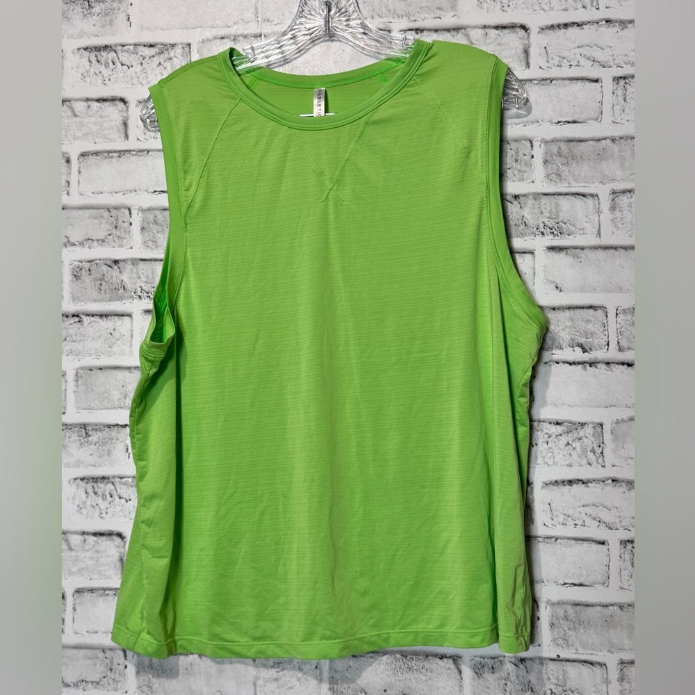 Fabletics Vibrant Green women’s Muscle Tee size Large